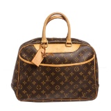 Louis Vuitton Monogram Canvas Leather Deauville Doctor Bag