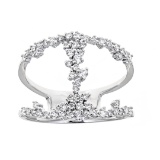 0.51 ctw Diamond Ring - 18KT White Gold