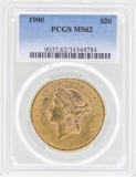 1900 $20 Liberty Head Double Eagle Gold Coin PCGS MS62