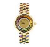 H. Stern 18KT Yellow Gold Lady's Custom Rainbow Gemstone Wristwatch
