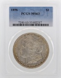 1896 $1 Morgan Silver Dollar Coin PCGS MS63