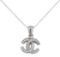 0.4 ctw Diamond Pendant With Chain - 14KT White Gold