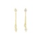 Diamond Shaped Detail Earrings - Gold Plated