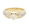 0.66 ctw Diamond Ring -1 4KT Yellow And White Gold