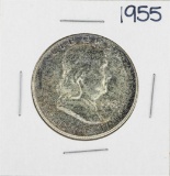 1955 Franklin Half Dollar Silver Coin