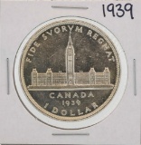 1939 $1 Canada Silver Dollar Coin