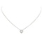 1.44 ctw Diamond Pendant & Chain - Platinum