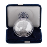 2008-W $1 American Silver Eagle 1 oz Fine Silver Bullion Proof Coin w/Box