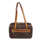 Louis Vuitton Monogram Canvas Leather Cite MM Shoulder Bag