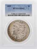 1889 $1 Morgan Silver Dollar Coin PCGS MS63