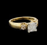 14KT Yellow Gold 0.56 ctw Diamond Ring