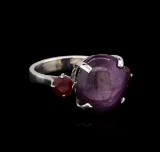 15.25 ctw Ruby Ring - 14KT White Gold