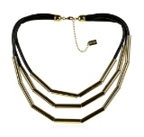 Strand Cord Necklace - Gold Plated