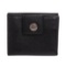 Bvlgari Black Leather Compact Bifold Wallet