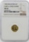 1984 $1 Singapore Carp & Lotus Flower Gold Coin NGC MS68