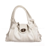 Mulberry White Leather Medium Shoulder Handbag