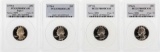 Set of 1976-S to 1979-S Washington Quarter Coins PCGS PR69DCAM