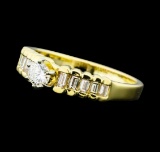 Size 7.5 De Buman 2.77ctw Chrome Diopside /& CZ Gold Plated Silver Ring