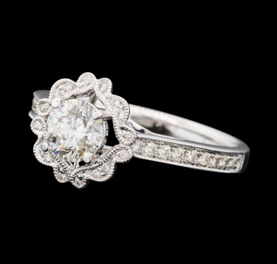 0.87 ctw Diamond Ring - 14KT White Gold