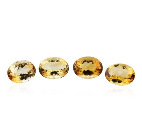 27.4 ctw Oval Cut Citrine Quartz Parcel