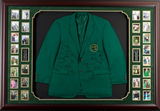 Autographed PGA Green Masters Jacket Collage