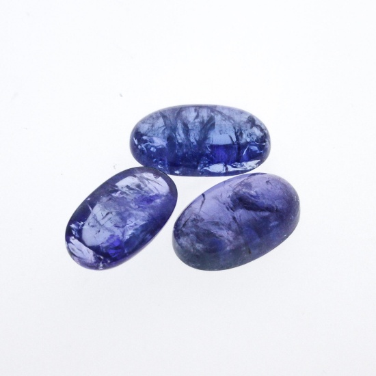 41.59 ctw. Oval Cabochon Tanzanite Parcel