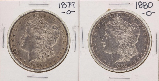Lot of 1879-O & 1880-O $1 Morgan Silver Dollar Coins