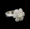 14KT White Gold 1.06 ctw Diamond Ring