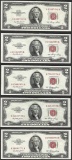 Lot of (5) 1953 $2 Legal Tender Notes
