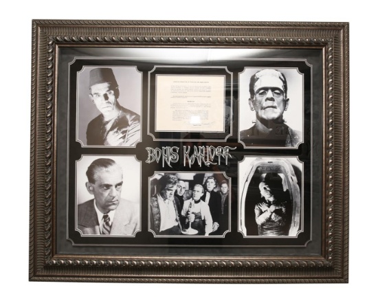 Boris Karloff Autographed Collage