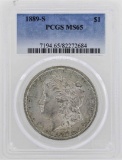 1889-S $1 Morgan Silver Dollar Coin PCGS MS65