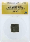 1511-1531 India 1/2 Tanka Coin ANACS VF30