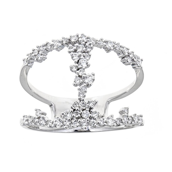 0.51 ctw Diamond Ring - 18KT White Gold