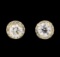 1.64 ctw Diamond Earrings - 14KT Yellow Gold