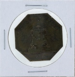 1823 France Octagonal Beaux Arts Jeton Coin