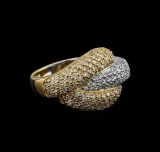1.30 ctw Diamond Ring - 14KT White and Yellow Gold