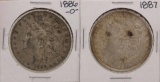 Lot of 1886-O & 1887 $1 Morgan Silver Dollar Coins