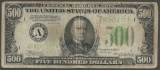 1934 $500 Federal Reserve Note Boston