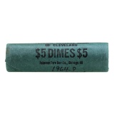 Roll of (50) 1964-D Brilliant Uncirculated Roosevelt Dimes