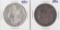 Lot of (2) 1886 $1 Morgan Silver Dollar Coin