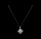 6.40 ctw Diamond Jewelry Suite - 14KT White Gold
