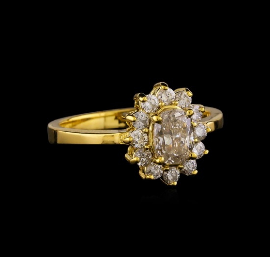 0.95 ctw Diamond Ring - 14KT Yellow Gold