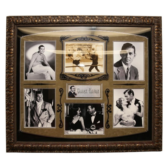 Clark Gable Autographed Collage