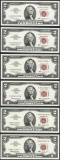 Lot of (6) 1963 $2 Legal Tender Notes