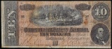 1864 $10 Confederate States of America Note