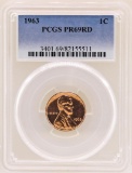 1963 Lincoln Cent Proof PCGS PR69RD