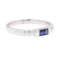 0.25 ctw Sapphire and Diamond Ring - 18KT White Gold