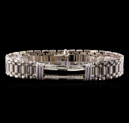 0.88 ctw Diamond Bracelet - 14KT White Gold