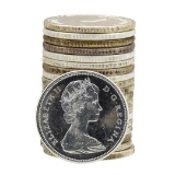 Roll of (20) 1967 Brilliant Uncirculated Canadian Dollars