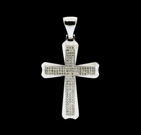 0.75 ctw Diamond Pendant - 10KT White Gold